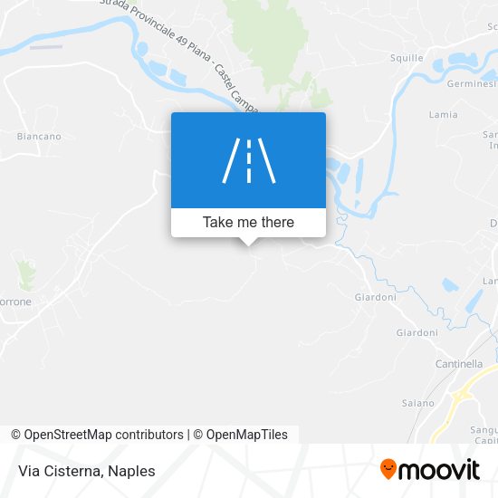 Via Cisterna map