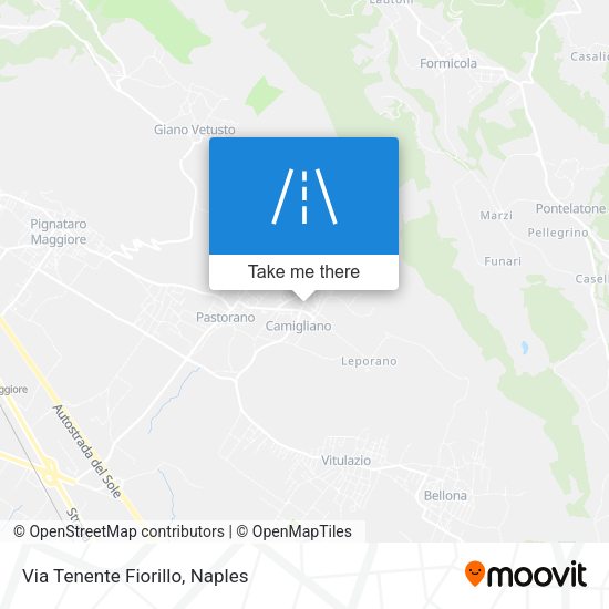 Via Tenente Fiorillo map
