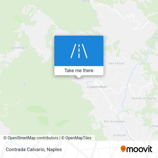 Contrada Calvario map