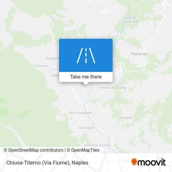 Chiusa-Titerno (Via Fiume) map