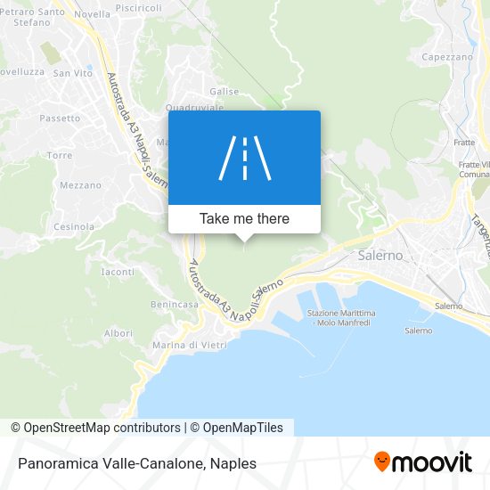 Panoramica Valle-Canalone map