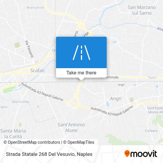 Strada Statale 268 Del Vesuvio map