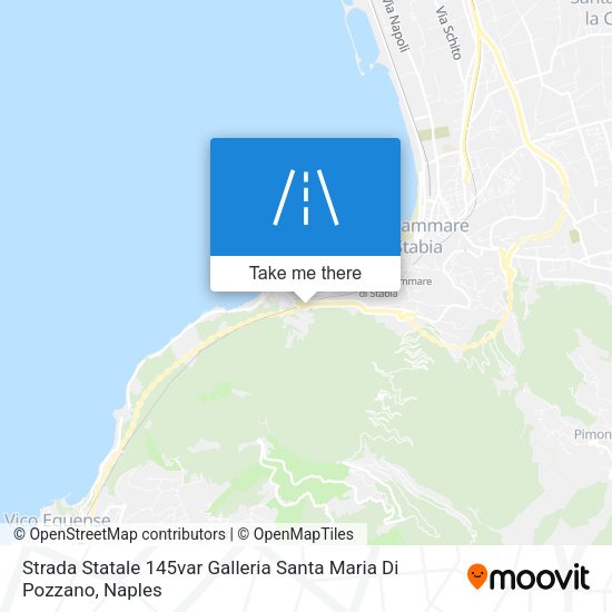 Strada Statale 145var Galleria Santa Maria Di Pozzano map