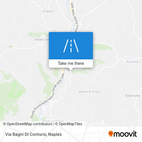 Via Bagni Di Contursi map