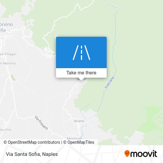 Via Santa Sofia map