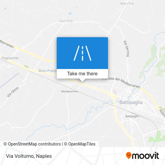 Via Volturno map