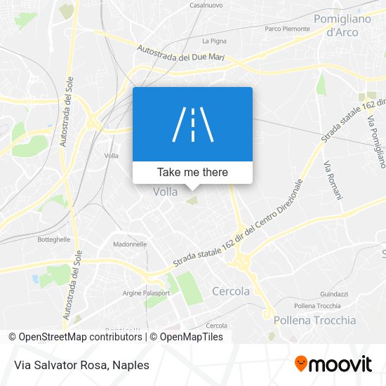 Via Salvator Rosa map