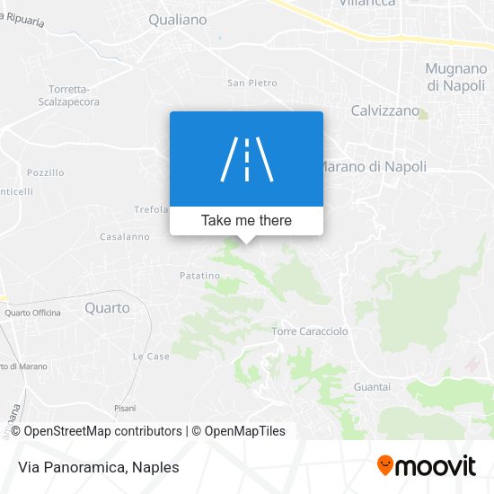 Via Panoramica map
