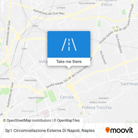 Sp1 Circumvallazione Esterna Di Napoli map