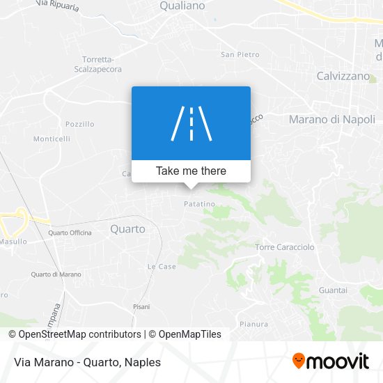 Via Marano - Quarto map