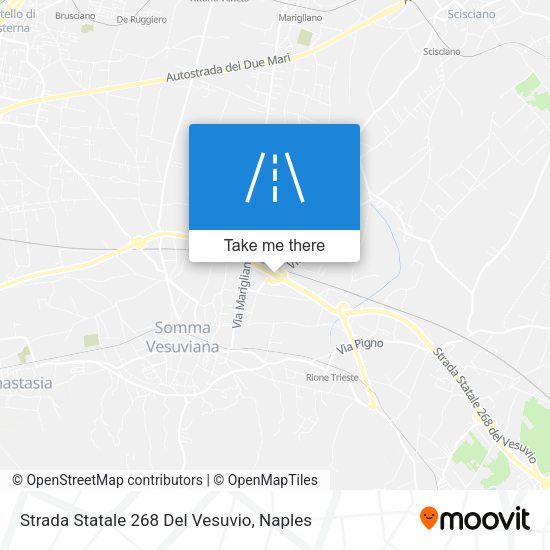 Strada Statale 268 Del Vesuvio map