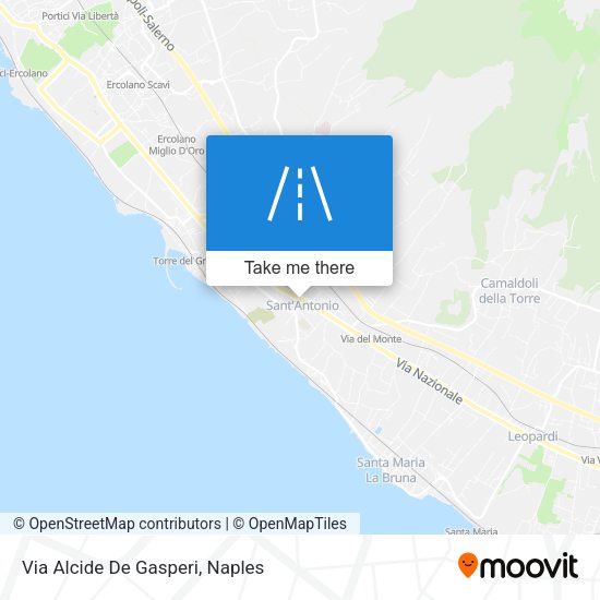 Via Alcide De Gasperi map