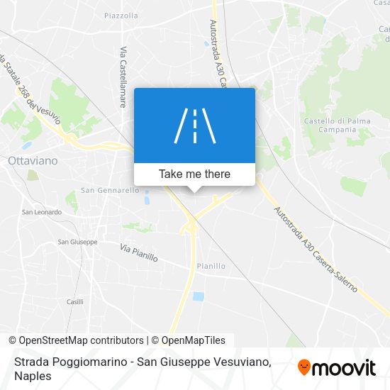 Strada Poggiomarino - San Giuseppe Vesuviano map