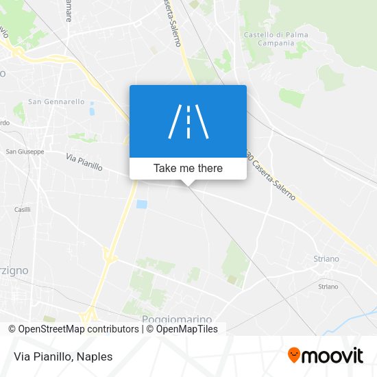 Via Pianillo map