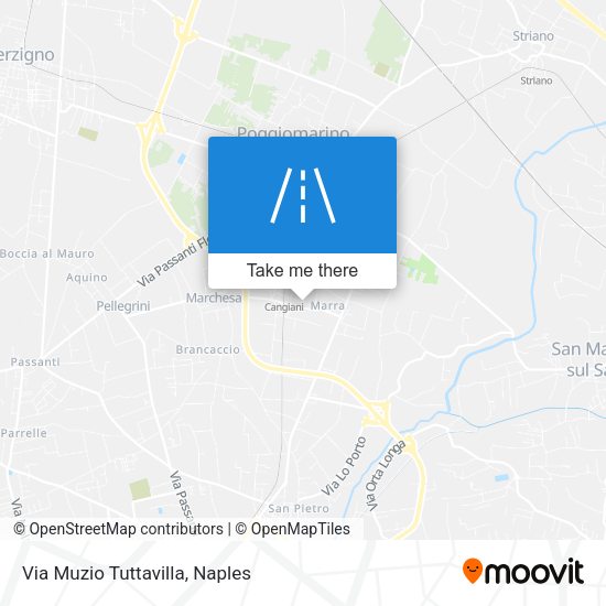 Via Muzio Tuttavilla map