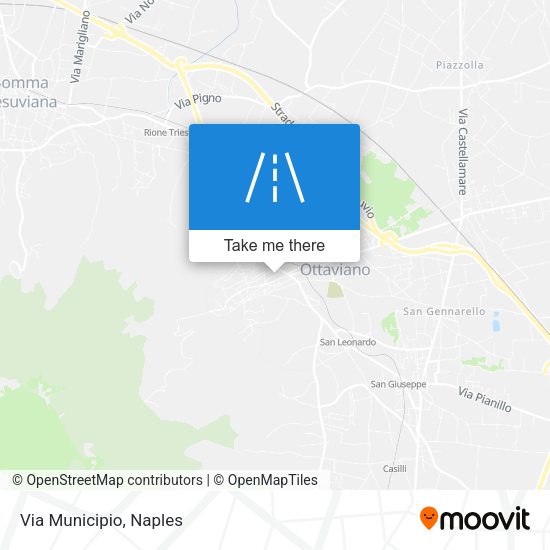 Via Municipio map
