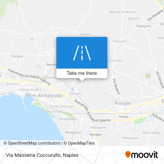 Via Masseria Cuccurullo map