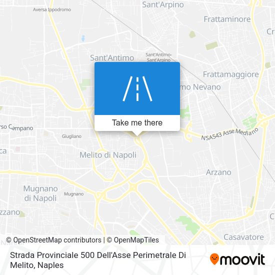 Strada Provinciale 500 Dell'Asse Perimetrale Di Melito map