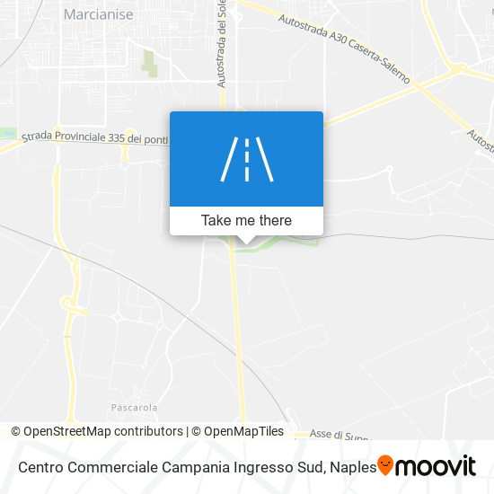Centro Commerciale Campania Ingresso Sud map