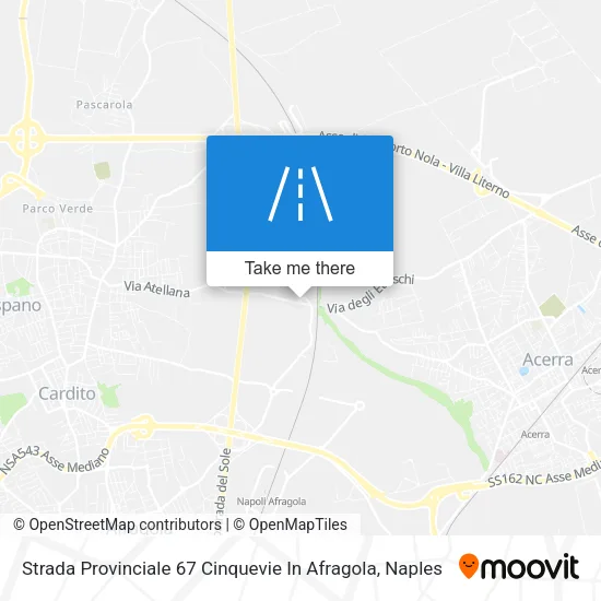 Strada Provinciale 67 Cinquevie In Afragola map
