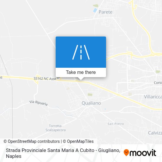 Strada Provinciale Santa Maria A Cubito - Giugliano map
