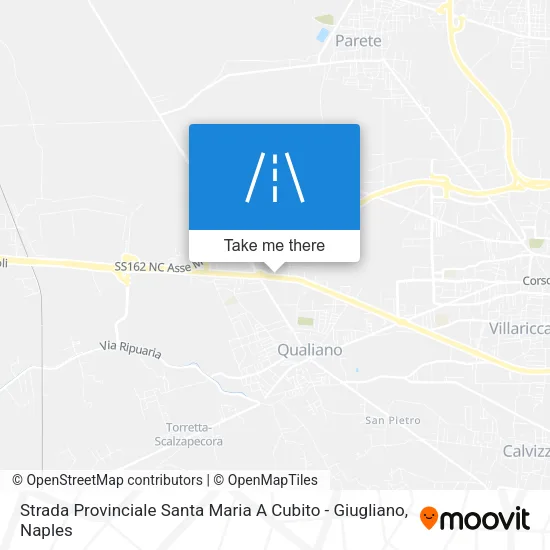 Strada Provinciale Santa Maria A Cubito - Giugliano map
