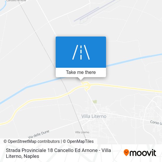Strada Provinciale 18 Cancello Ed Arnone - Villa Literno map