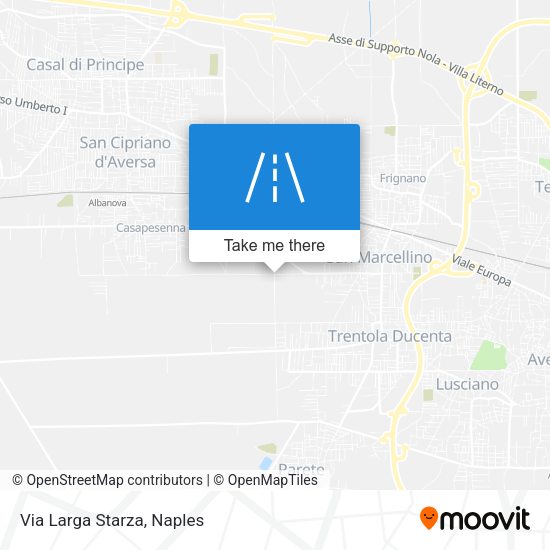 Via Larga Starza map