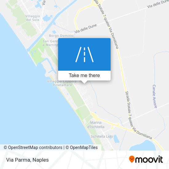 Via Parma map