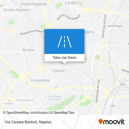 Via Cesare Battisti map