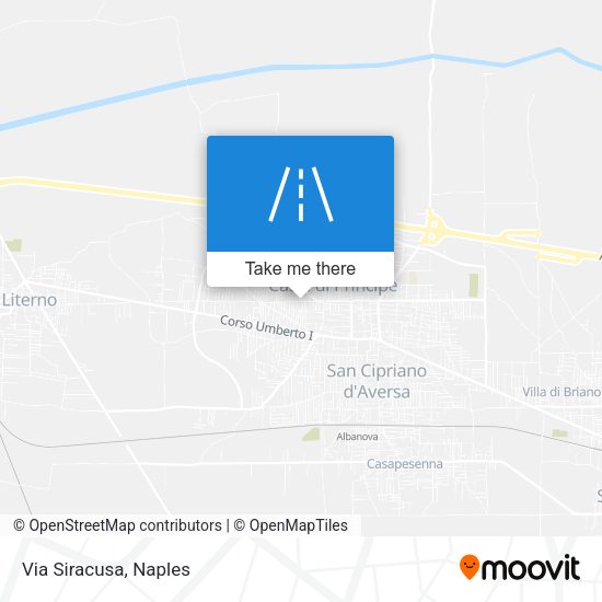 Via Siracusa map
