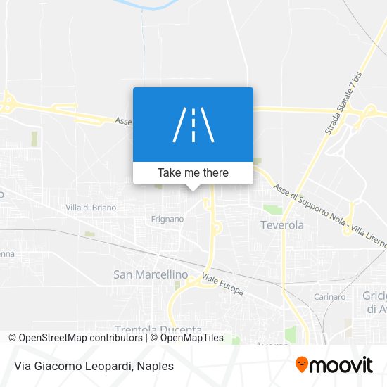 Via Giacomo Leopardi map