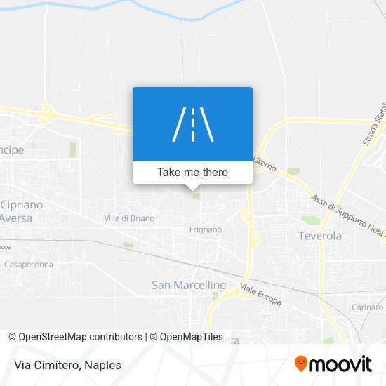 Via Cimitero map