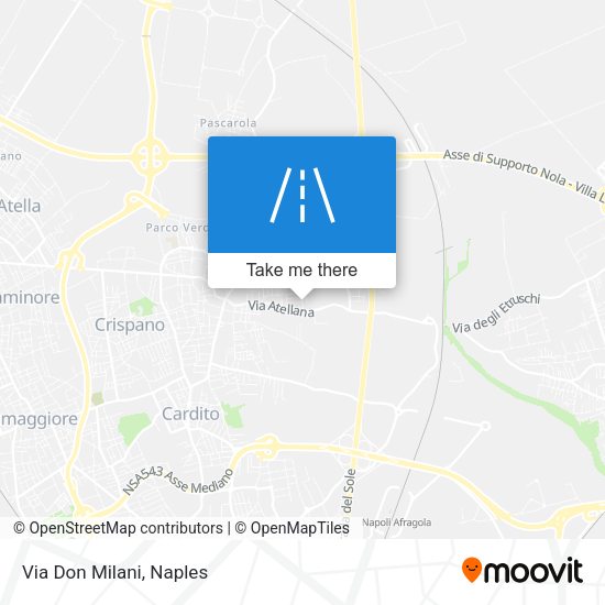 Via Don Milani map