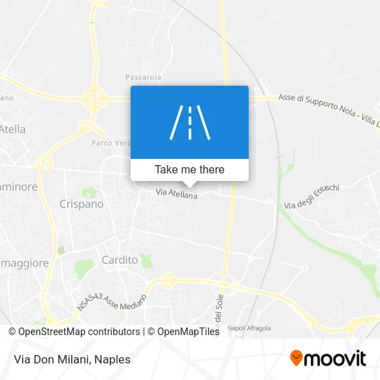 Via Don Milani map