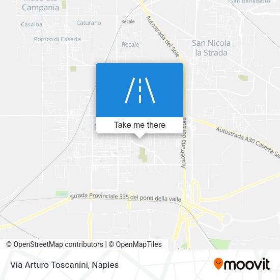Via Arturo Toscanini map