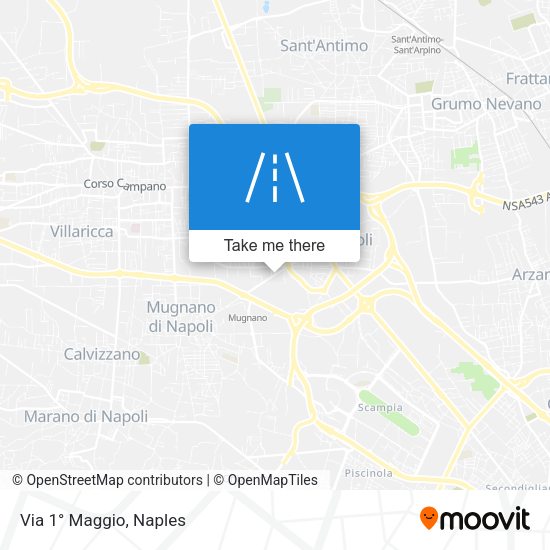 Via 1° Maggio map