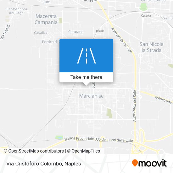 Via Cristoforo Colombo map