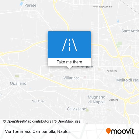 Via Tommaso Campanella map