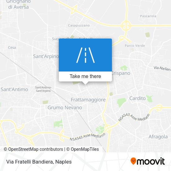 Via Fratelli Bandiera map