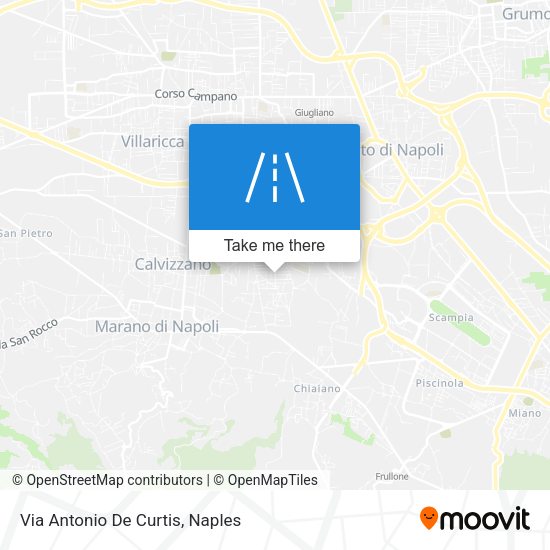 Via Antonio De Curtis map