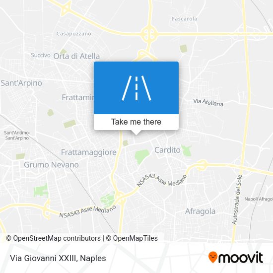 Via Giovanni XXIII map