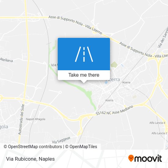 Via Rubicone map