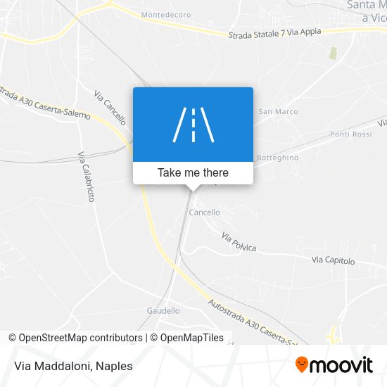 Via Maddaloni map