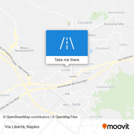 Via Libertà map