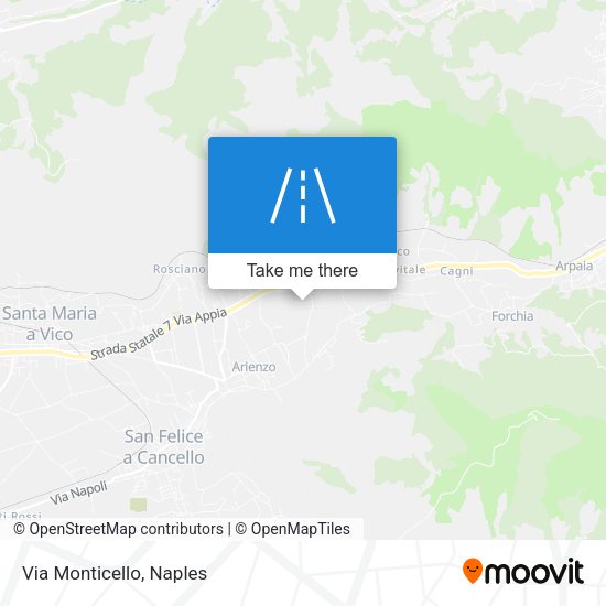 Via Monticello map