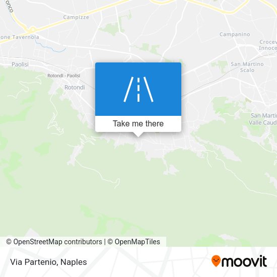Via Partenio map
