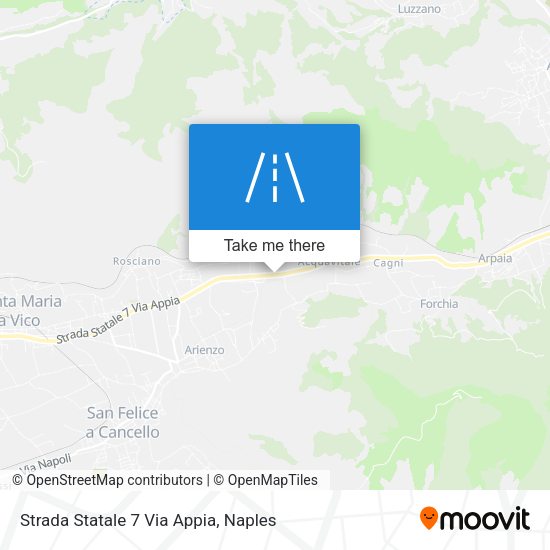 Strada Statale 7 Via Appia map