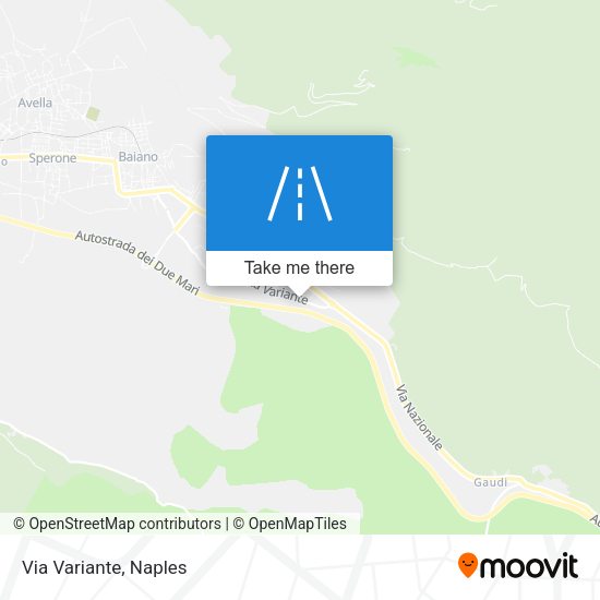 Via Variante map