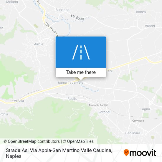 Strada Asi Via Appia-San Martino Valle Caudina map
